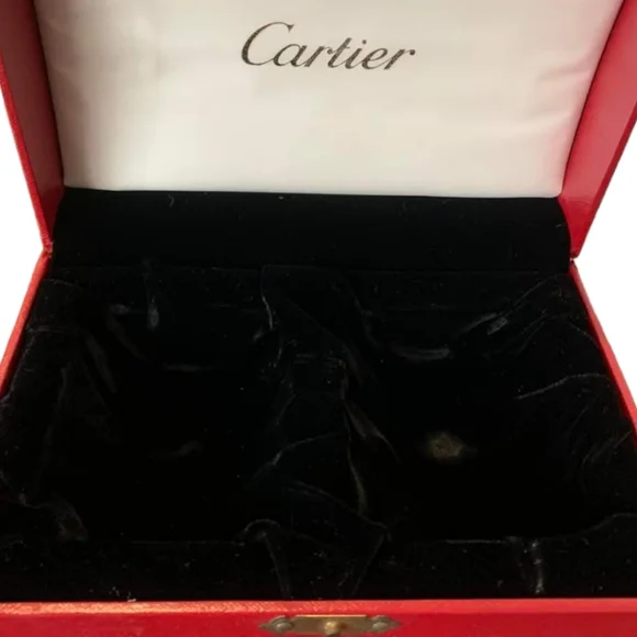 Vintage Cartier classsic velvet lined Jewelry Luxury box